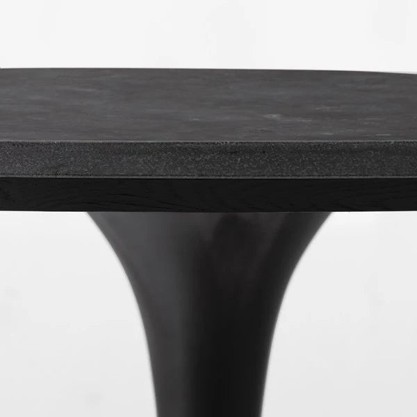 Bluestone Dining Table - Bohemian+Rustic Furniture - Black Wood Dining Table - Stone Top Dining Table - The Boho House