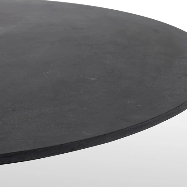 Bluestone Dining Table - Bohemian+Rustic Furniture - Black Wood Dining Table - Stone Top Dining Table - The Boho House