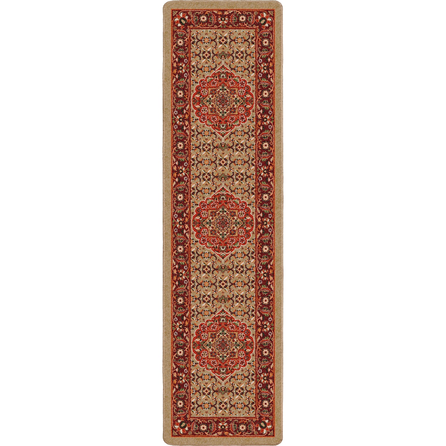 Bristol Blaze Area Rugs - Relic Design - Red & Orange - Runner Rug - The Boho House
