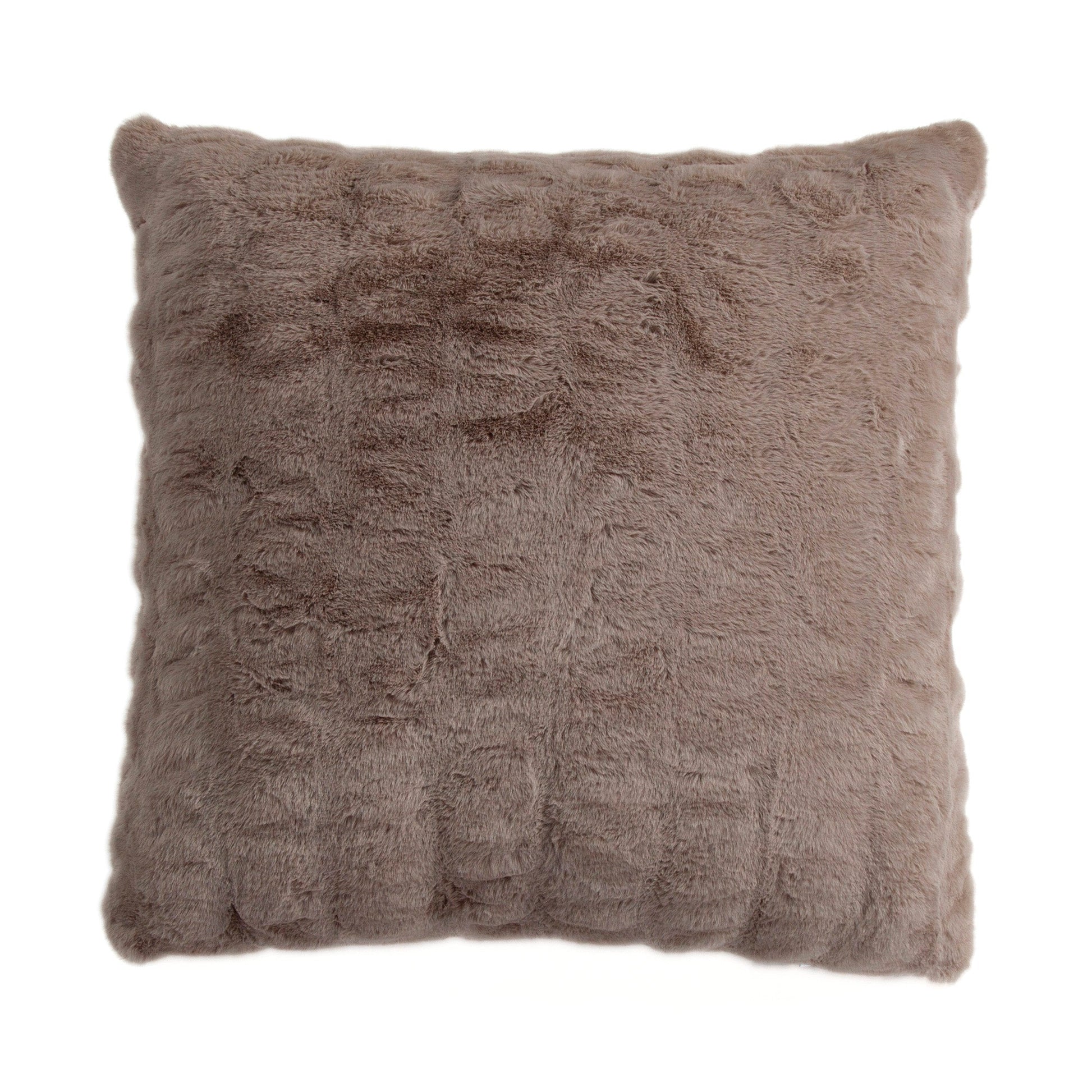 Faux Rabbit Fur Euro Pillow in Blush - Faux Fur - The Boho House