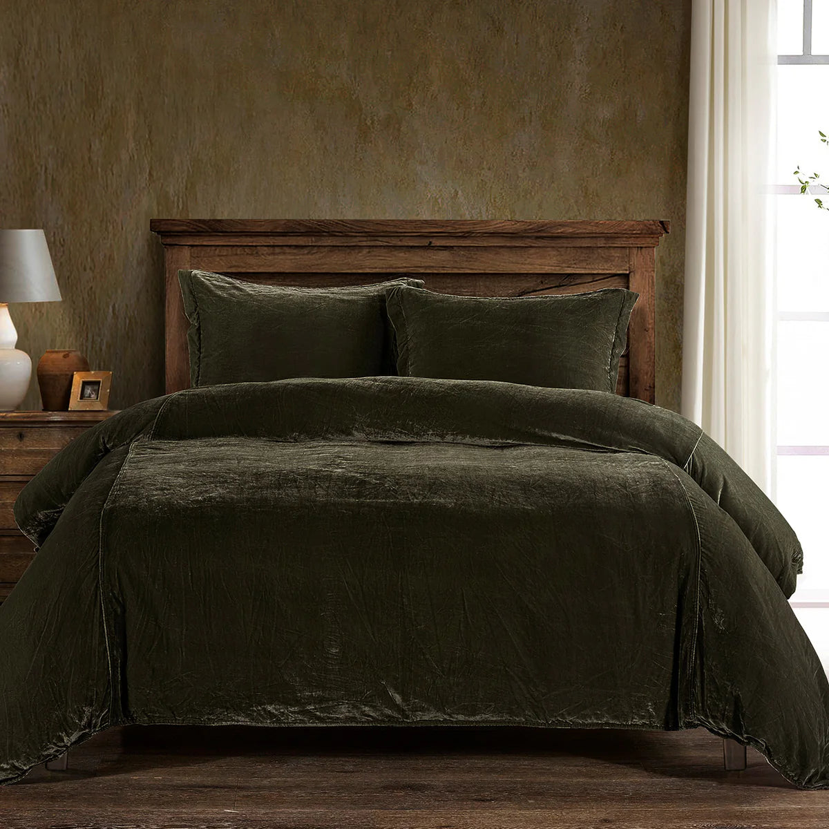 Lila Velvet Duvet Cover Set