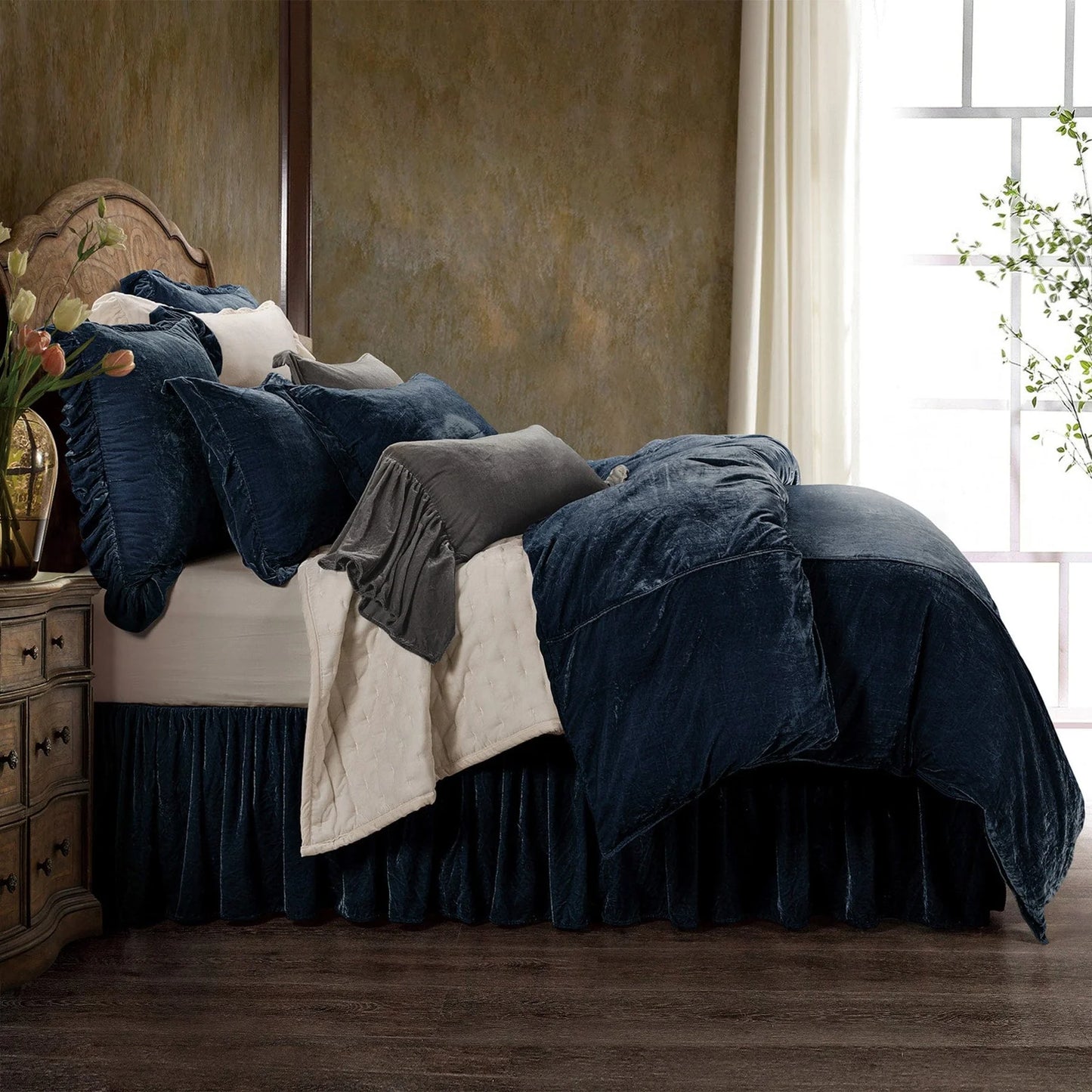 Lila Velvet Duvet Cover Set