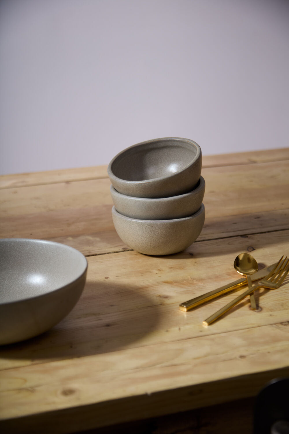 Sand Hand-Glazed Collection - Beige Color - Hand Glazed - Cereal Bowl Set - The Boho House