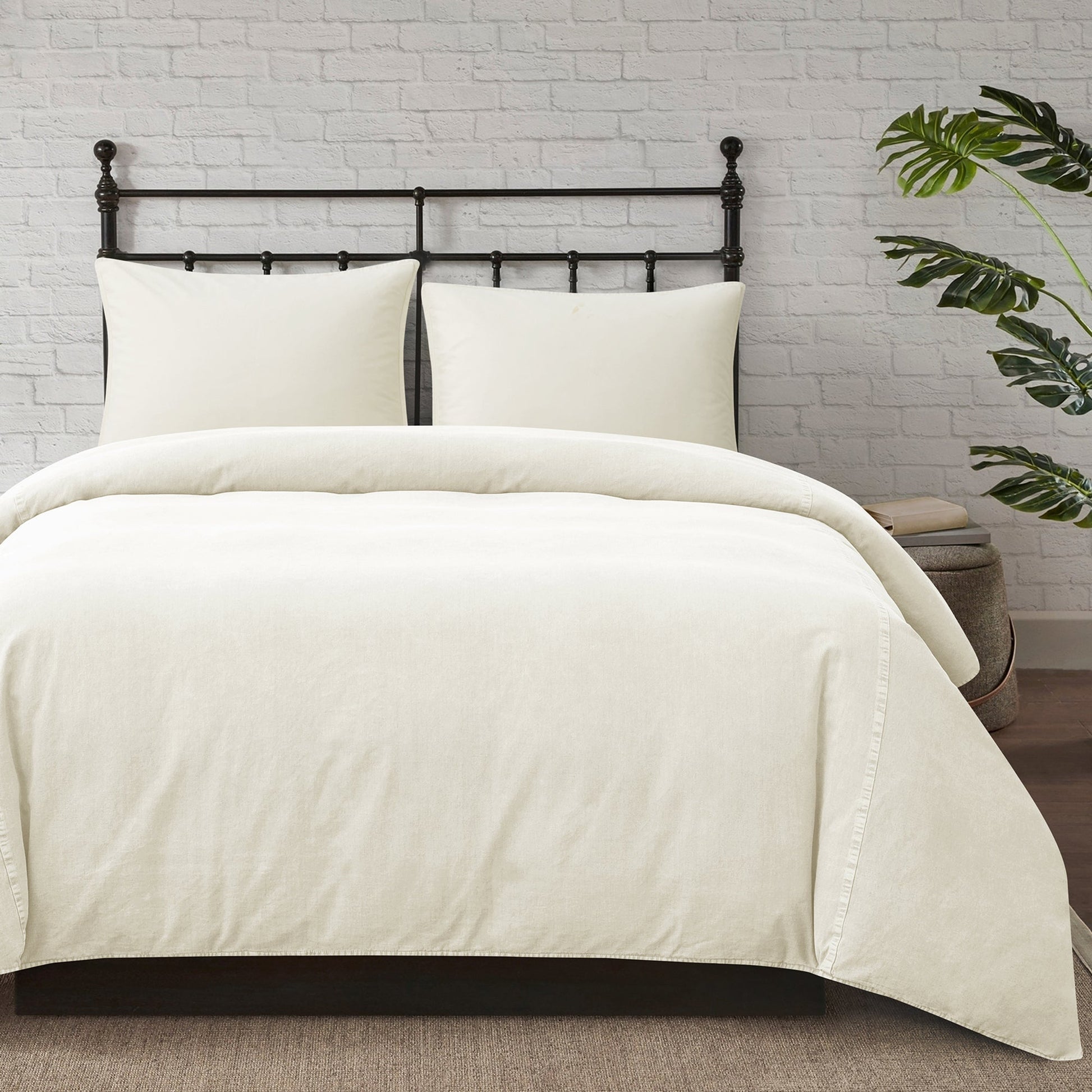 Stonewashed Canvas Duvet Cover Set - The Boho House Home Decor