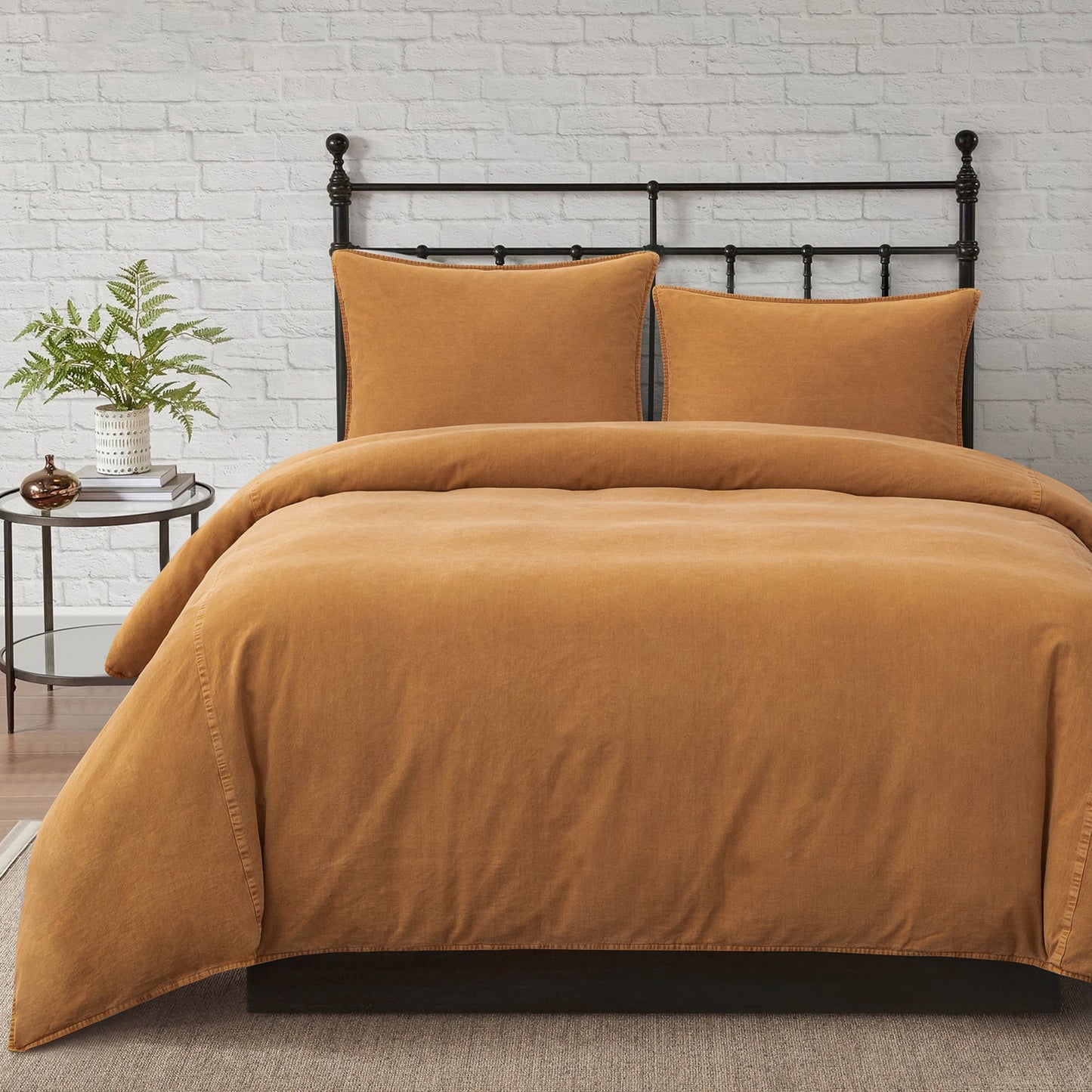 Stonewashed Canvas Duvet Cover Set - The Boho House Home Decor