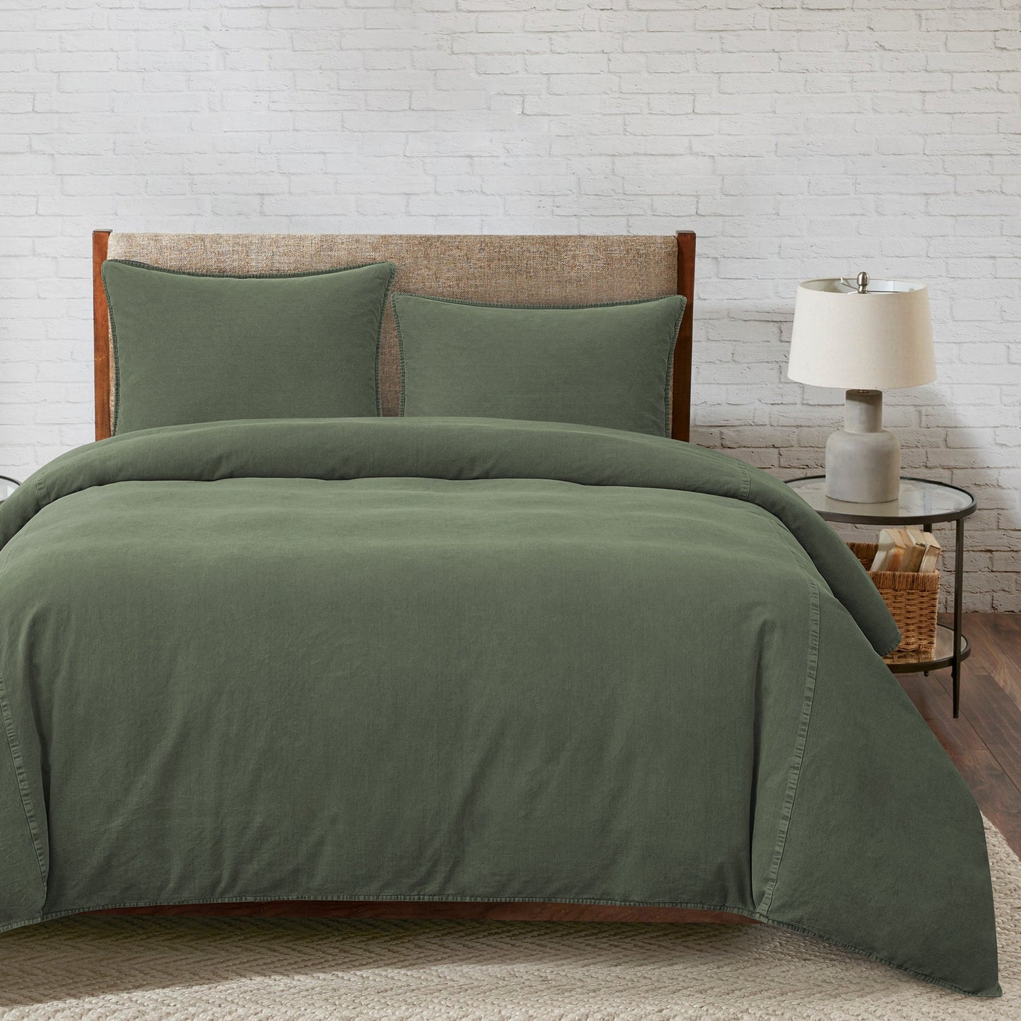 Stonewashed Canvas Duvet Cover Set - The Boho House Home Decor