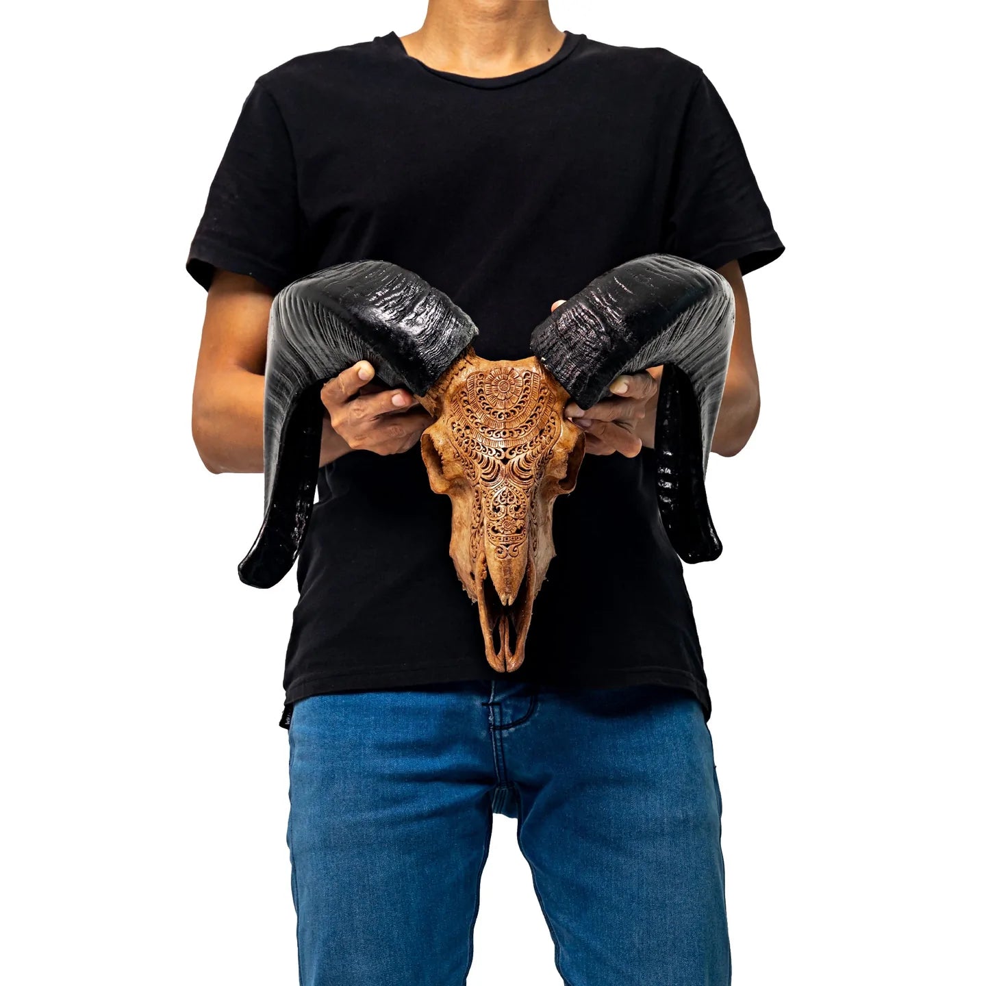 Antique Gypsy Soul Ram Skull
