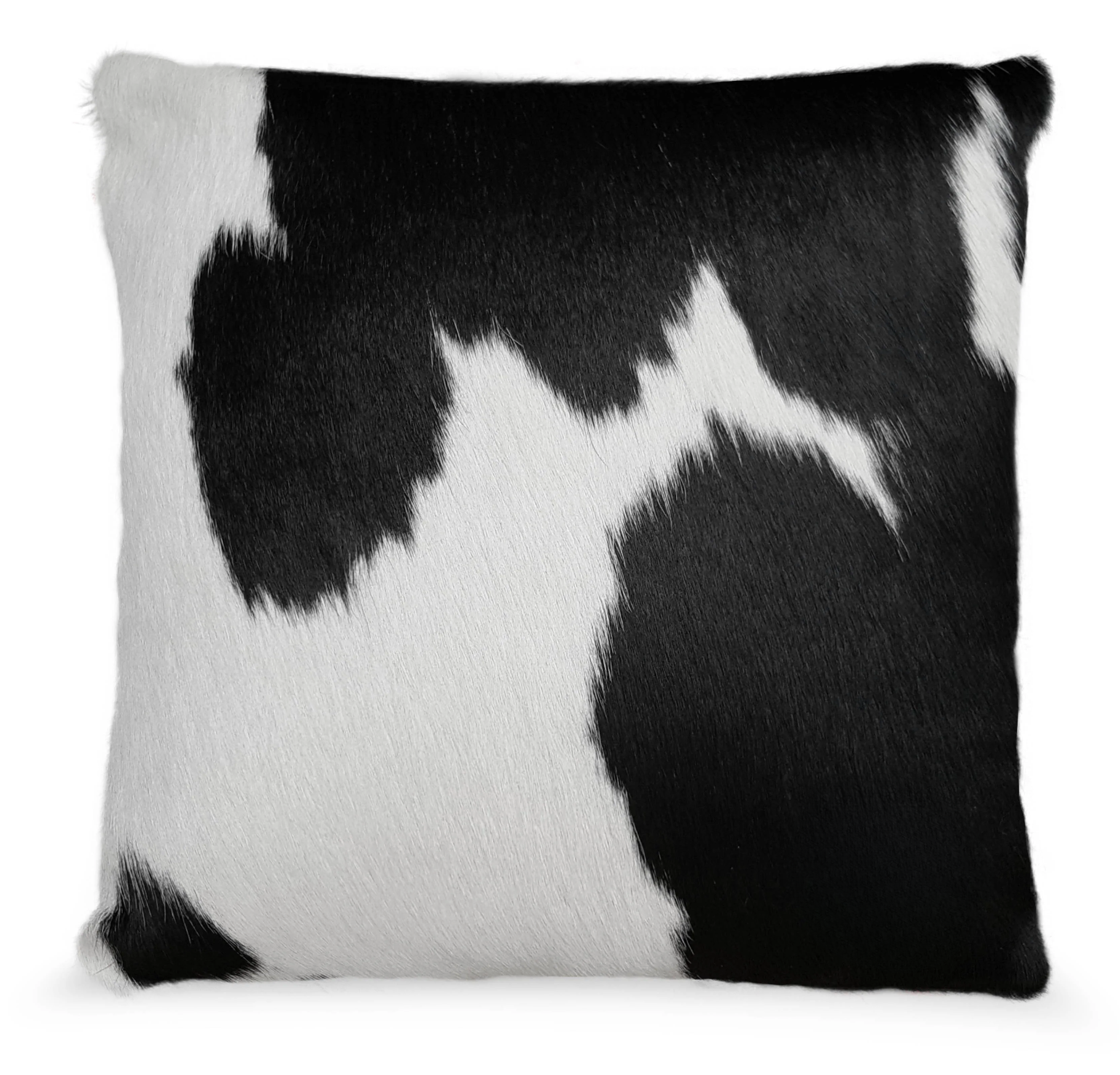 Black & White Cowhide Pillow Cover - Square Cover - The Boho House