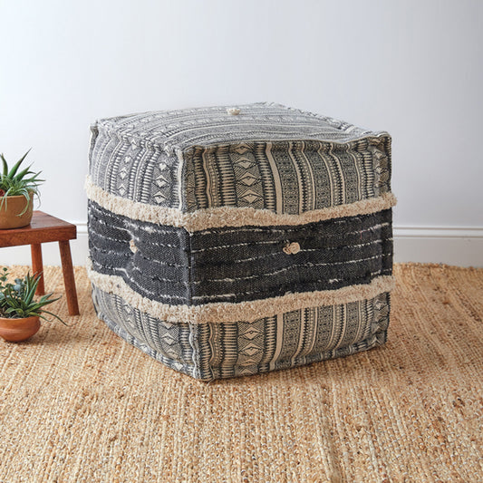 Chandler Floor Pouf - The Boho House