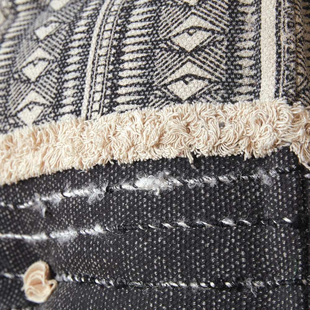 Chandler Floor Pouf - Detail - The Boho House