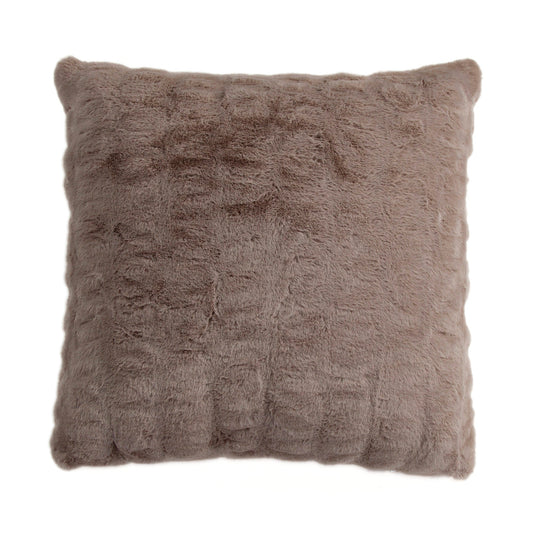 Faux Rabbit Fur Euro Pillow in Blush - Faux Fur - The Boho House