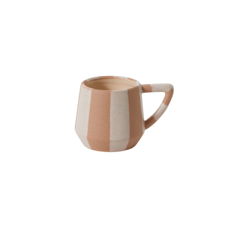 Striped Botera Kitchen Collection - Ceramic & White Striped - Mug - The Boho House