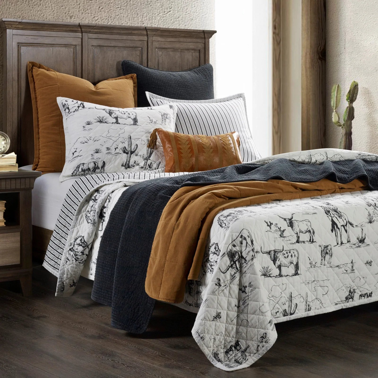 Home on the Range Bedding Set - Cotton Quilt - Quilt Set - The Boho House