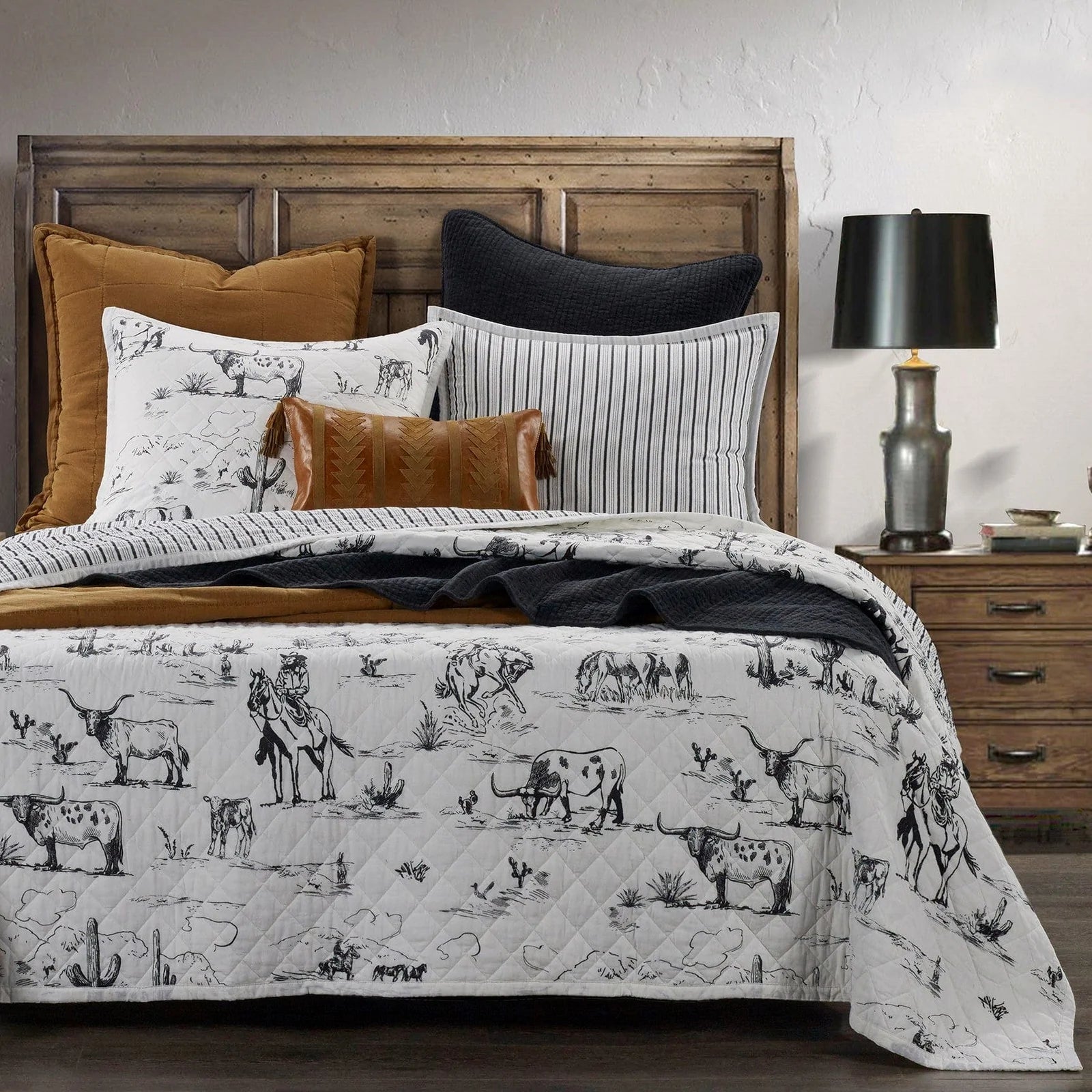 Home on the Range Bedding Collection - Cotton Bedding - Quilt Set - Boho House Home Decor