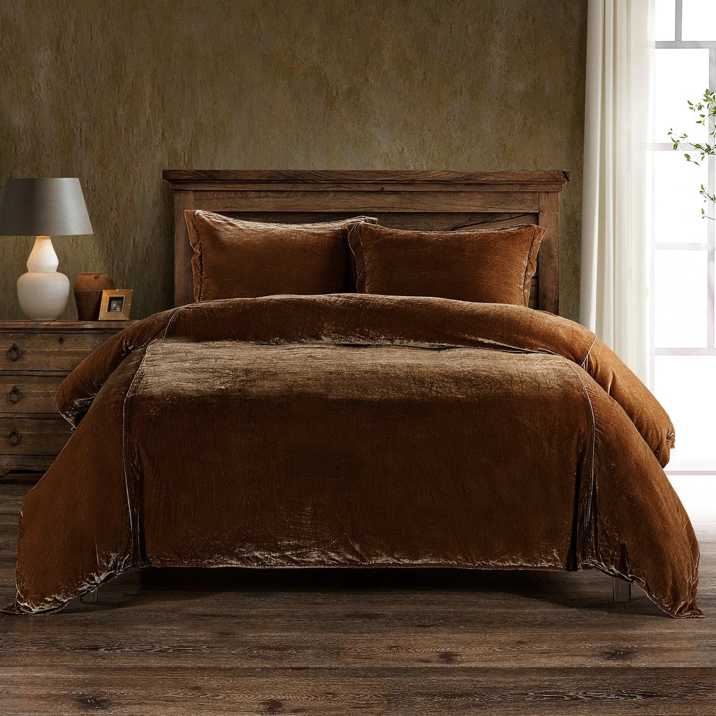 Lila Velvet Duvet Cover Set