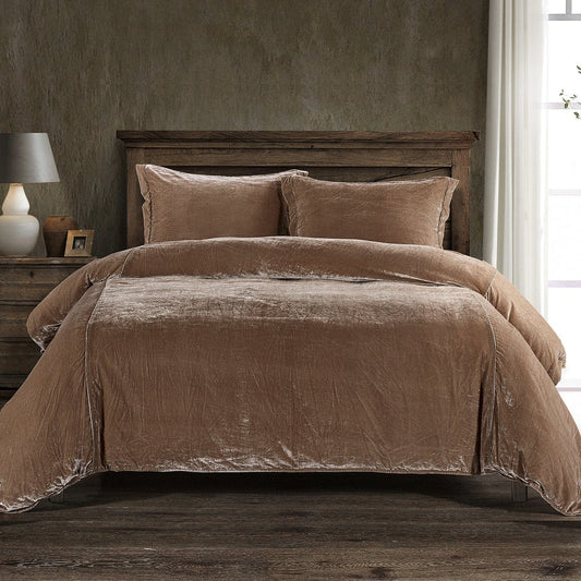 Lila Velvet Duvet Cover Set