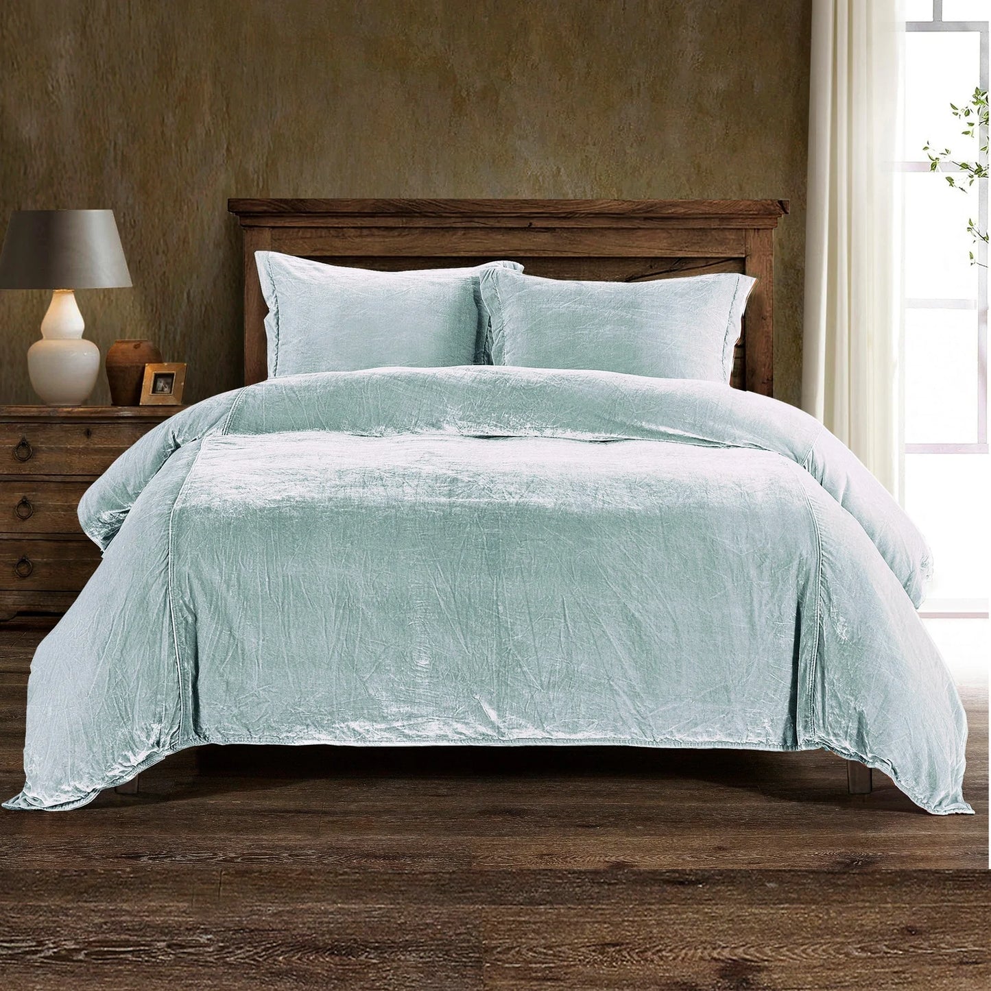 Lila Velvet Duvet Cover Set