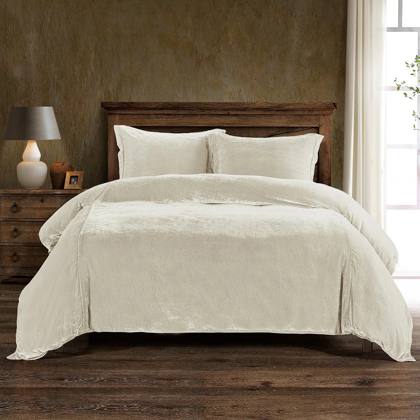 Lila Velvet Duvet Cover Set