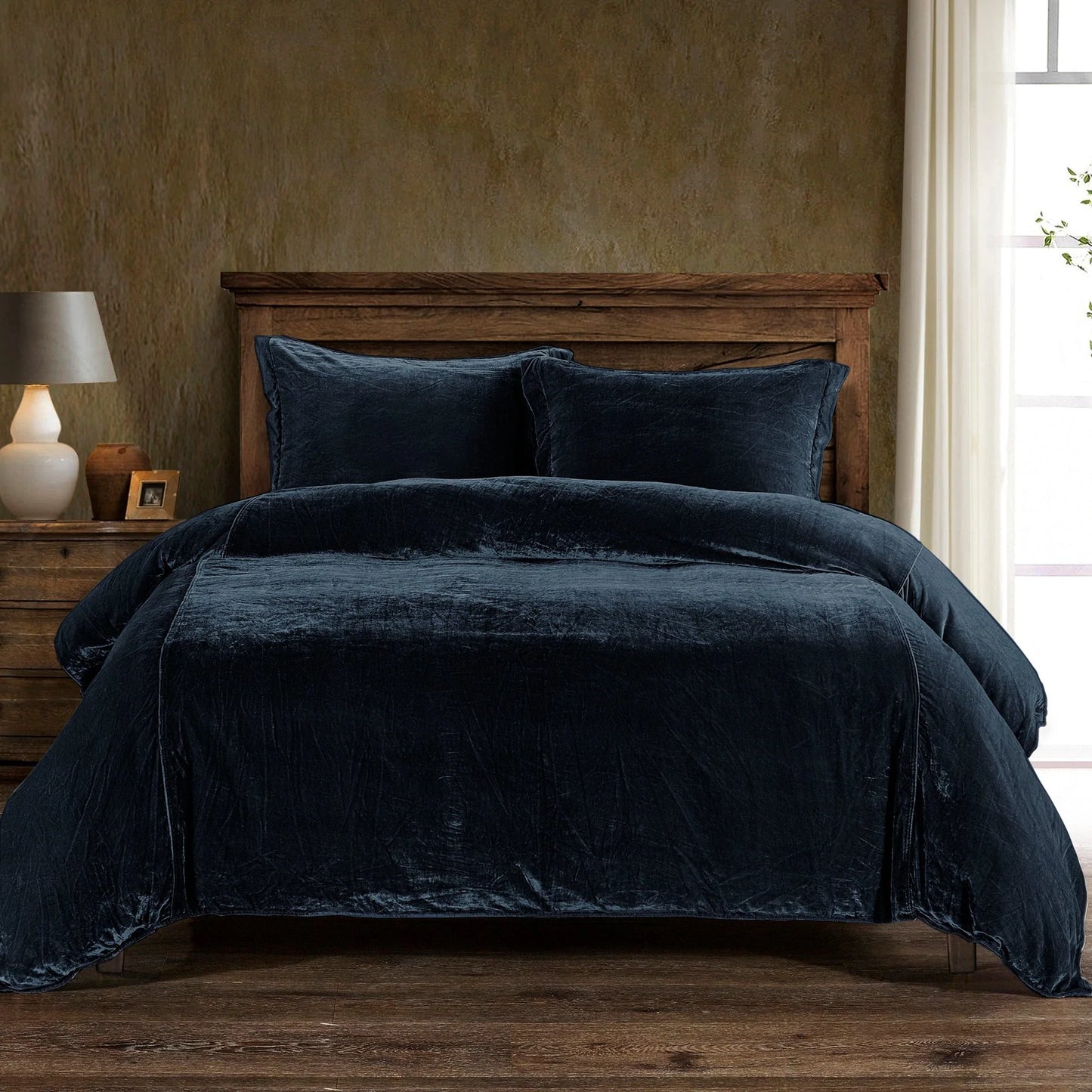 Lila Velvet Duvet Cover Set