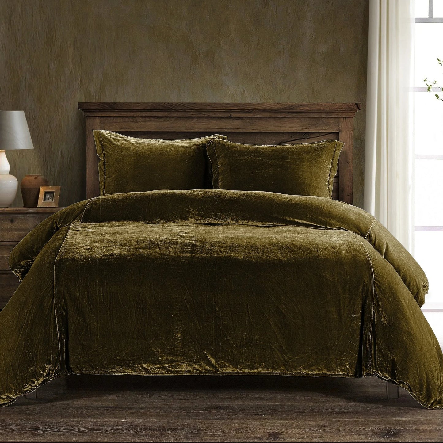 Lila Velvet Duvet Cover Set