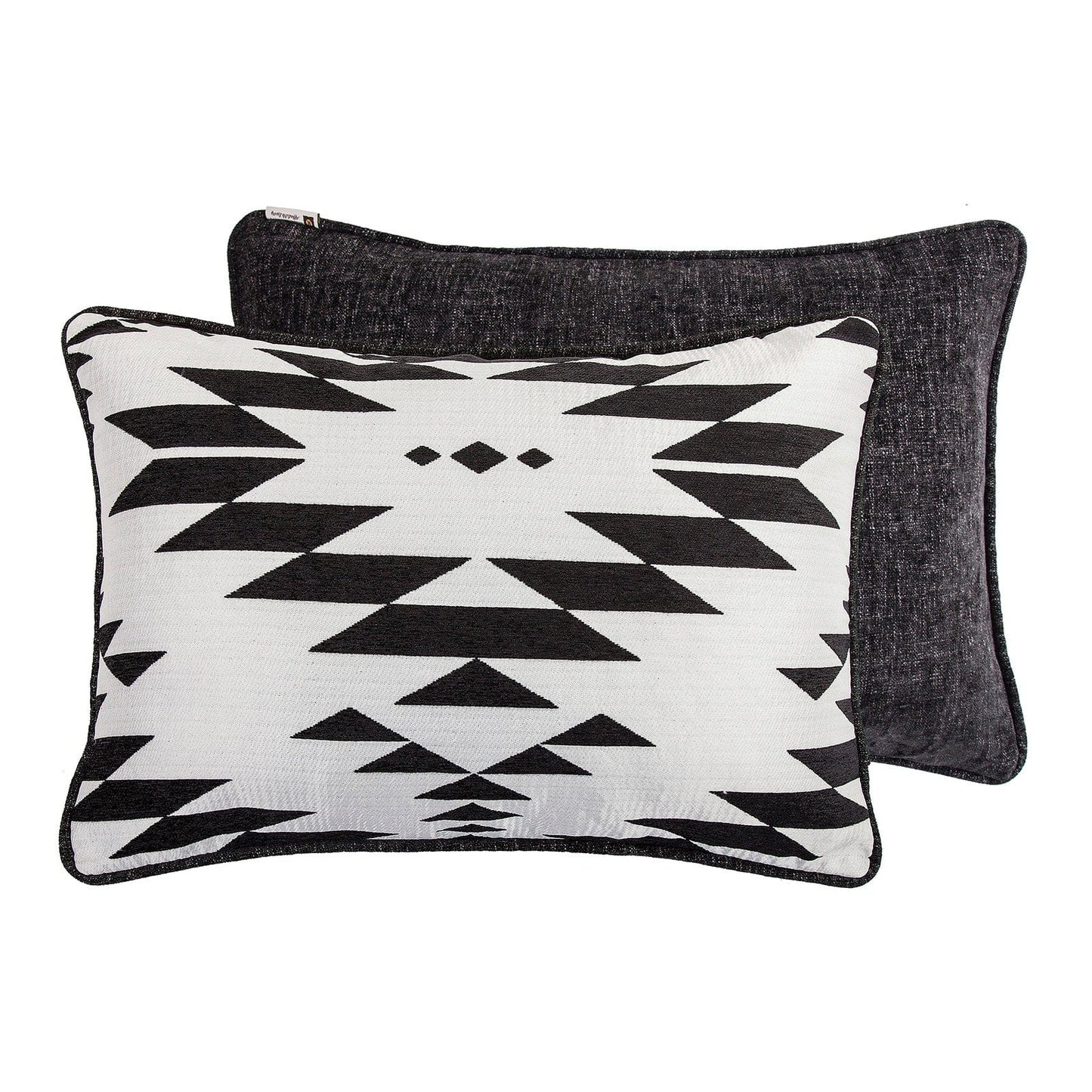 Table Rock Aztec Comforter Set - Black & White - Aztec Pattern - Cotton & Polyester - 3 Piece Set - The Boho House